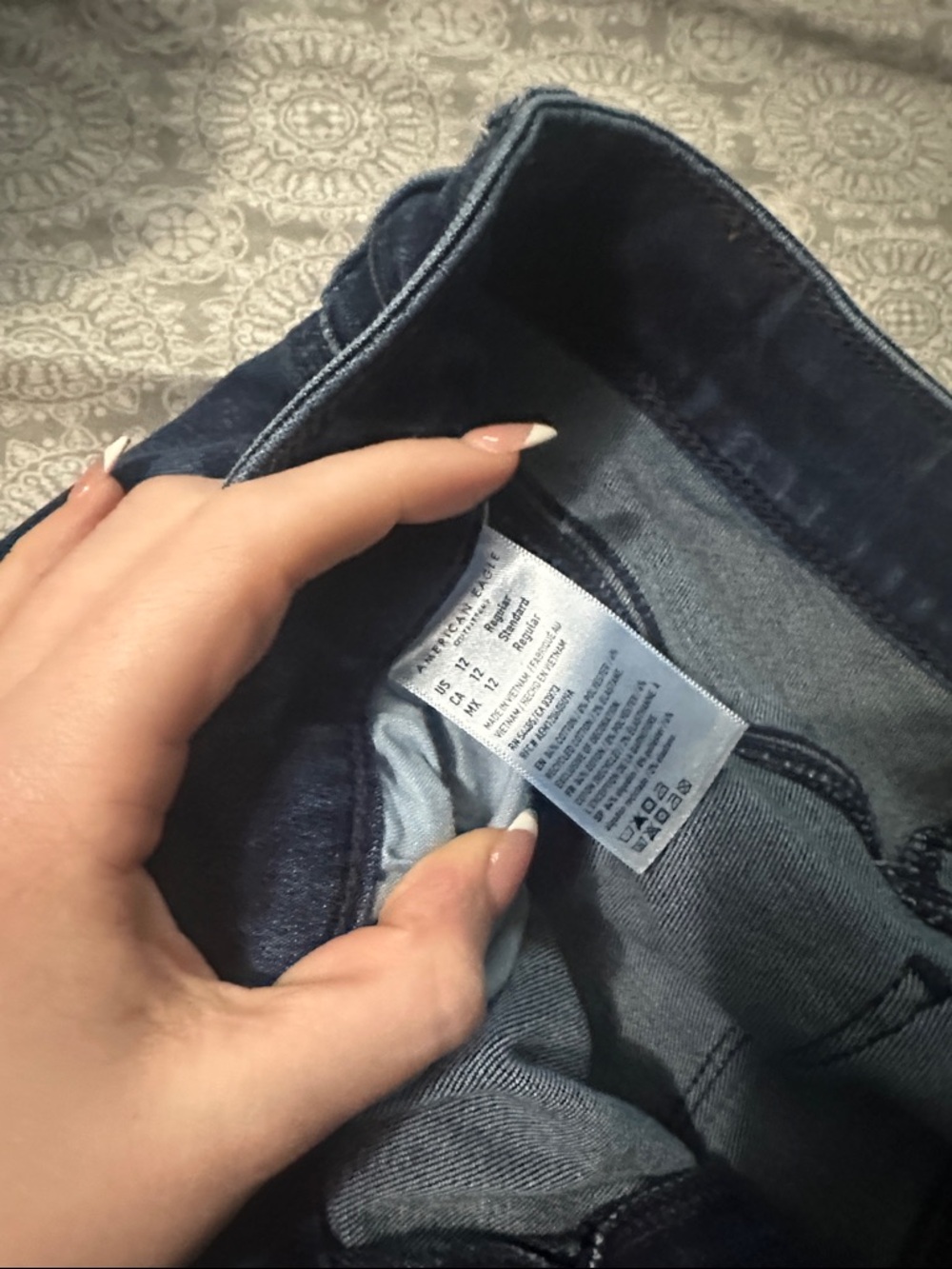 American Eagle Outfitters Festival Flare Jeans - Deep Blue Denim - Picture 3 of 6